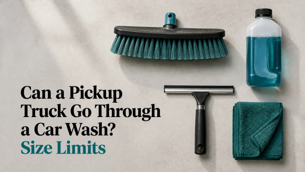 can a pickup truck go through a car wash