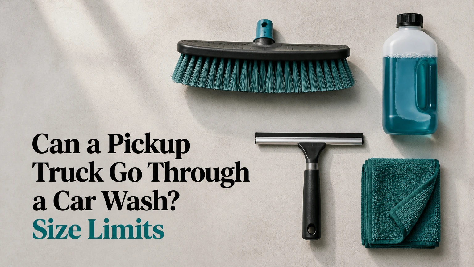 can a pickup truck go through a car wash