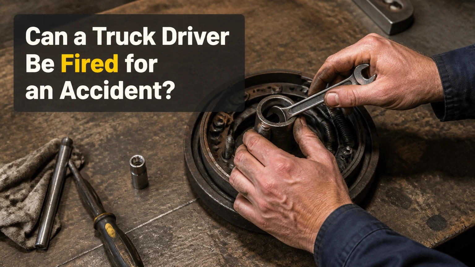 can a truck driver be fired for an accident