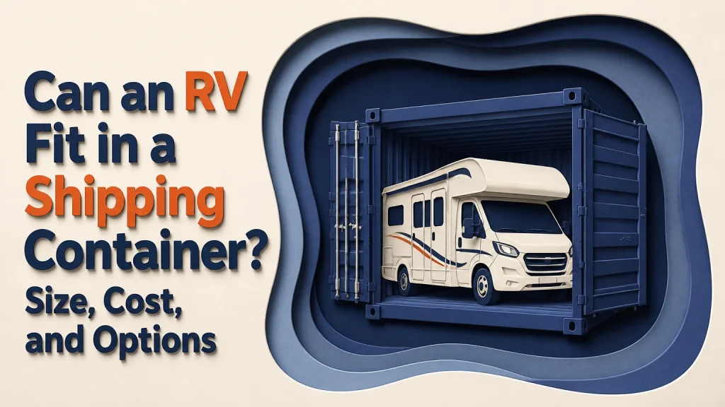 can an rv fit in a shipping container
