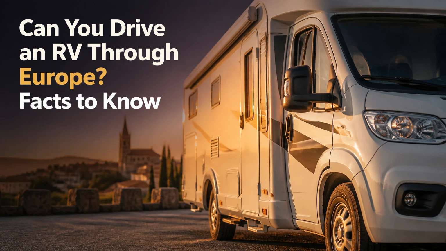 can you drive an rv through europe facts to know