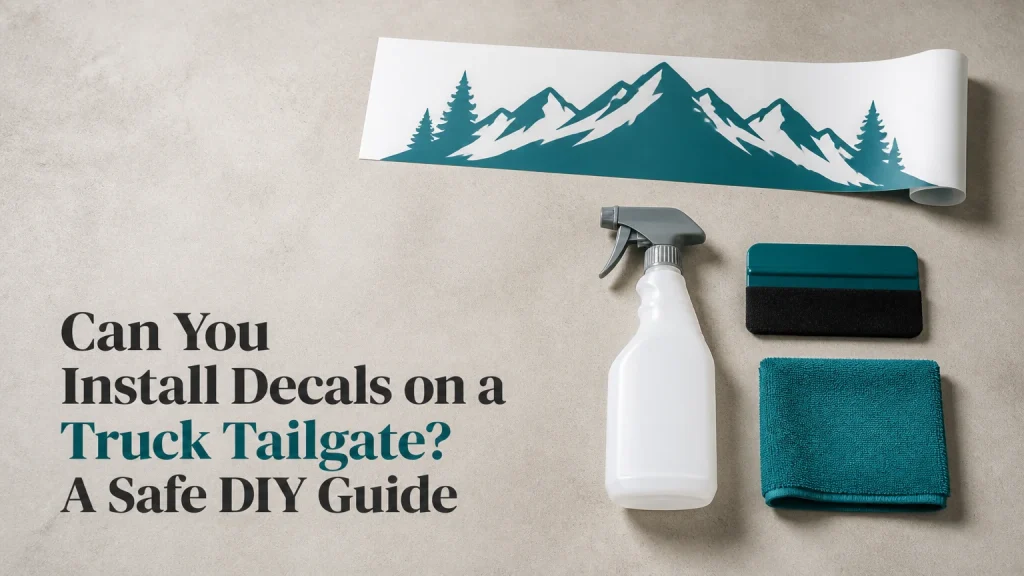 can you install decals on a truck tailgate