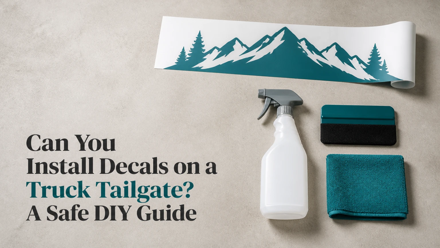 can you install decals on a truck tailgate