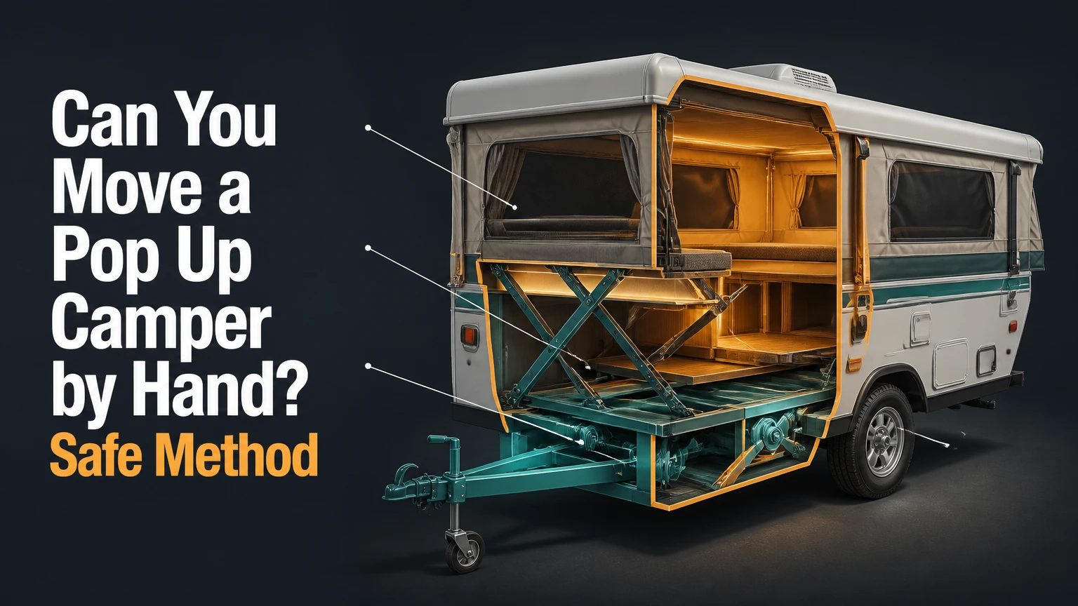can you move a pop up camper by hand