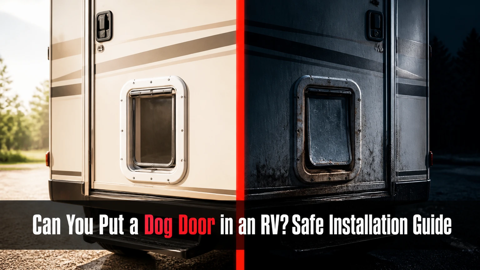 can you put a dog door in an rv