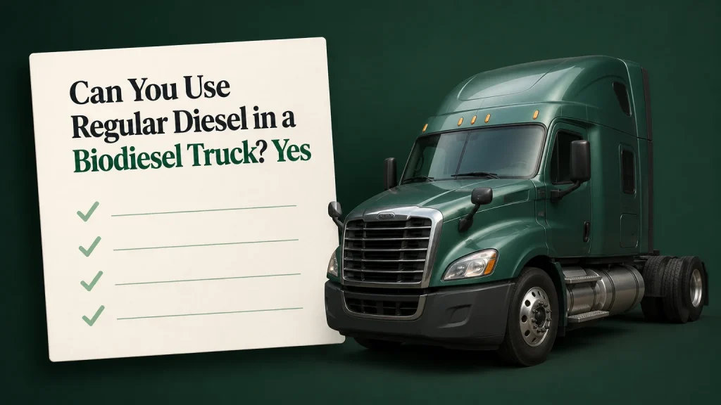 can you use regular diesel in a biodiesel truck