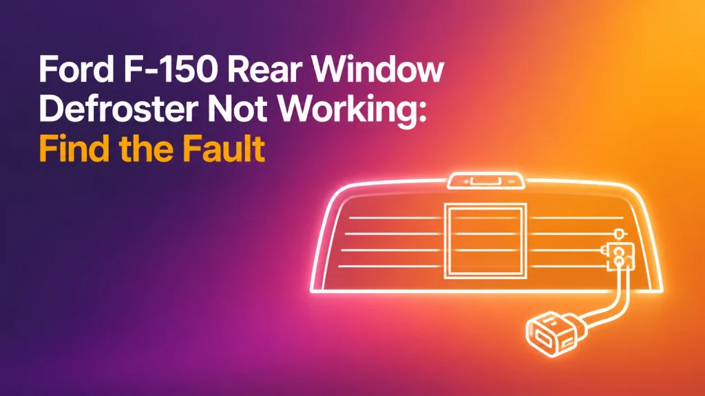 ford f150 rear window defroster not working