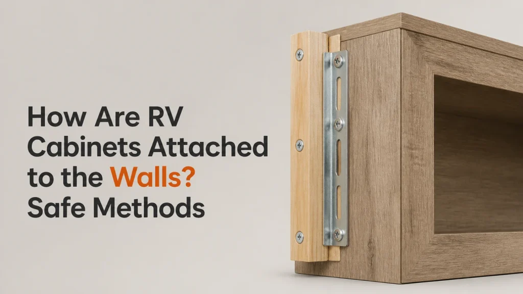 how are rv cabinets attached to the walls