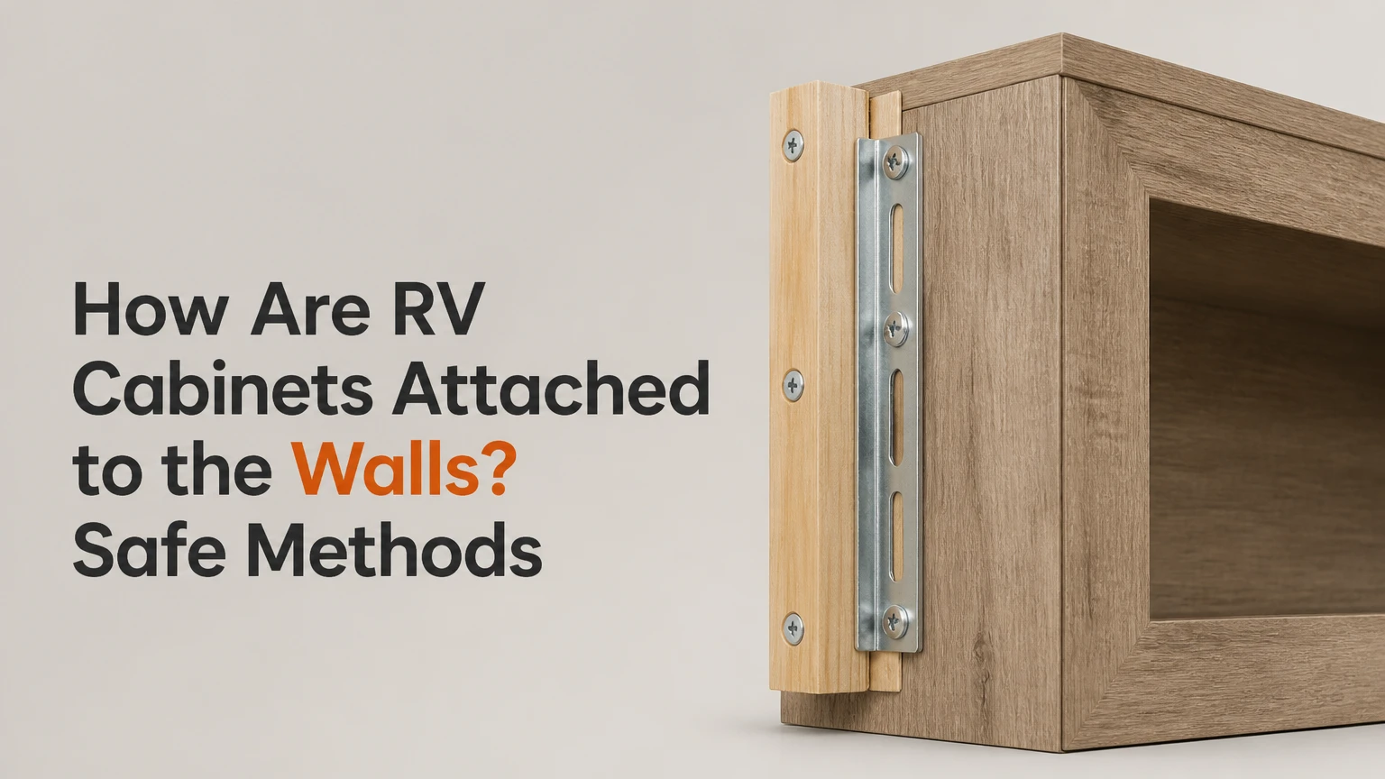 how are rv cabinets attached to the walls
