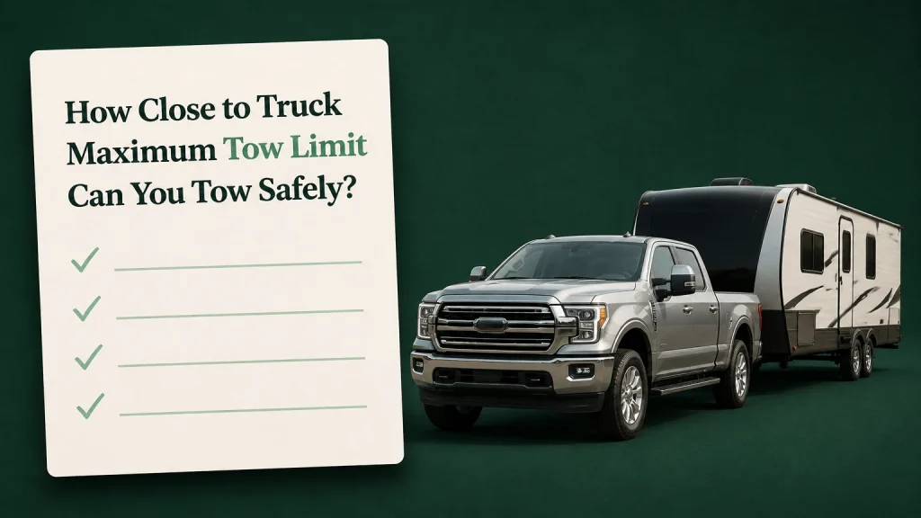 how close to truck maximum tow limit can you tow