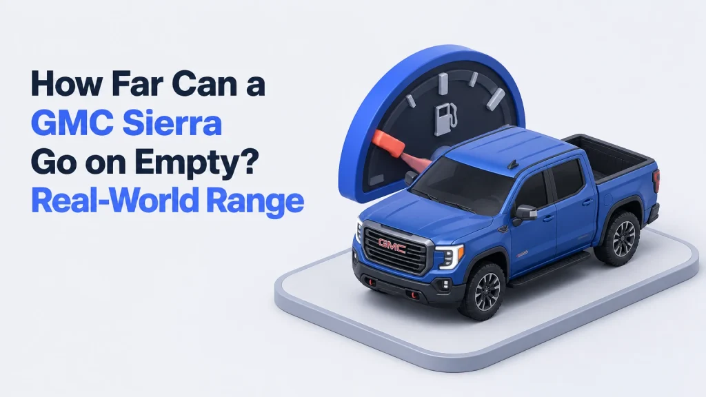 how far can a gmc sierra go on empty