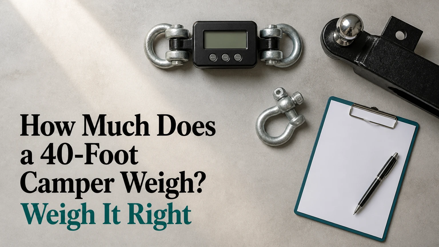 how much does a 40 foot camper weigh
