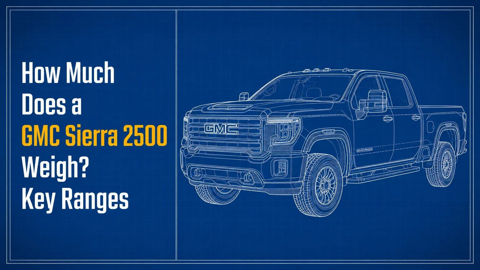 how much does a gmc sierra 2500 weigh