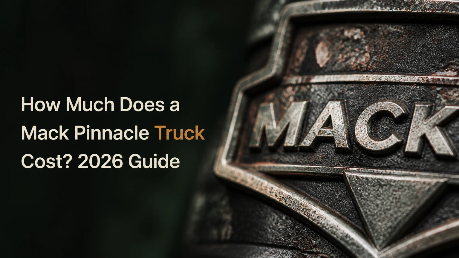 how much does a mack pinnacle truck cost
