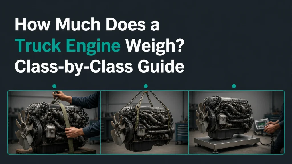 how much does a truck engine weigh