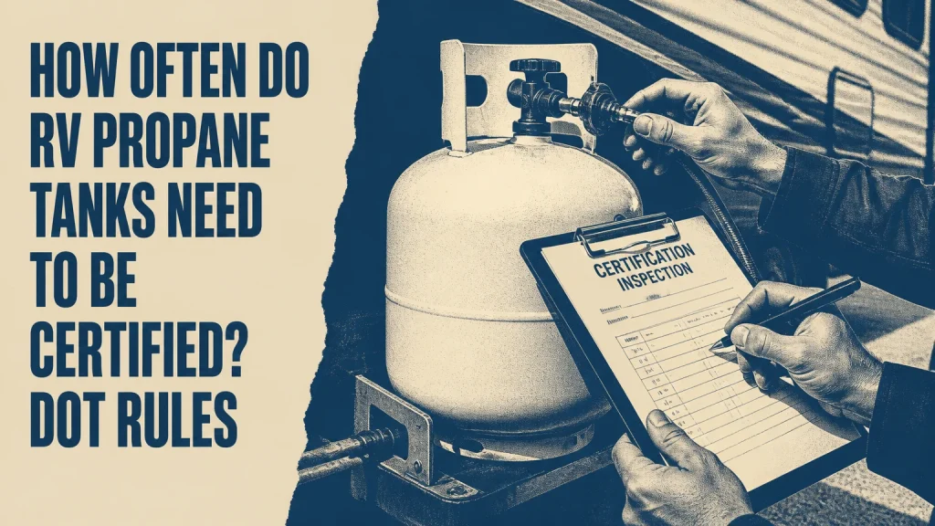 how often do rv propane tanks need to be certified