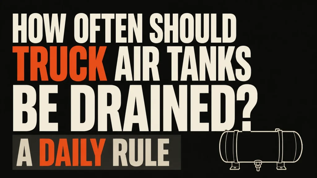 how often should truck air tanks be drained
