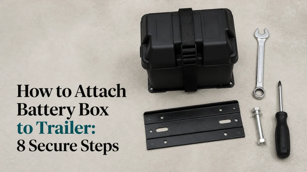 how to attach battery box to trailer
