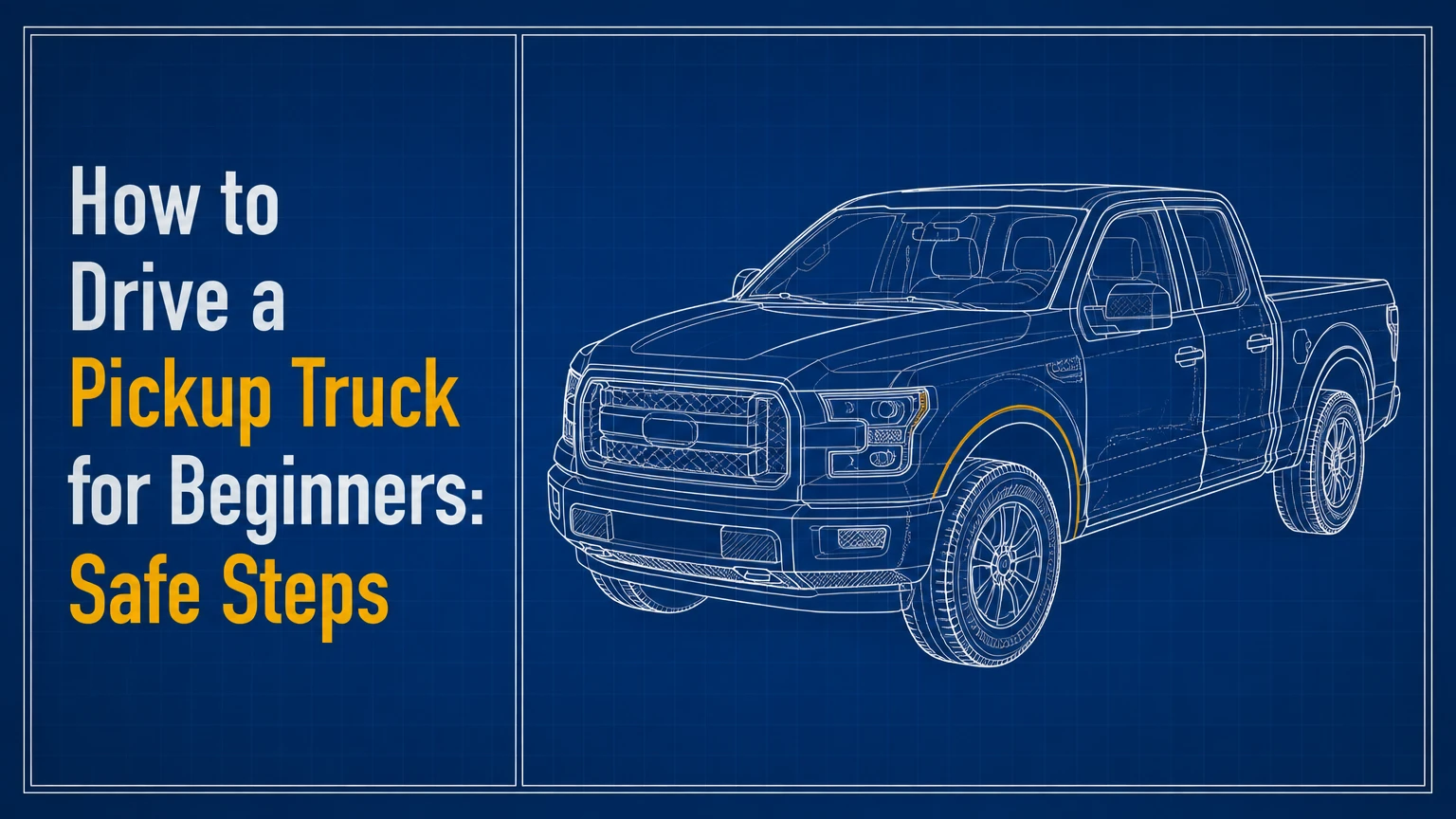 how to drive a pickup truck for beginners