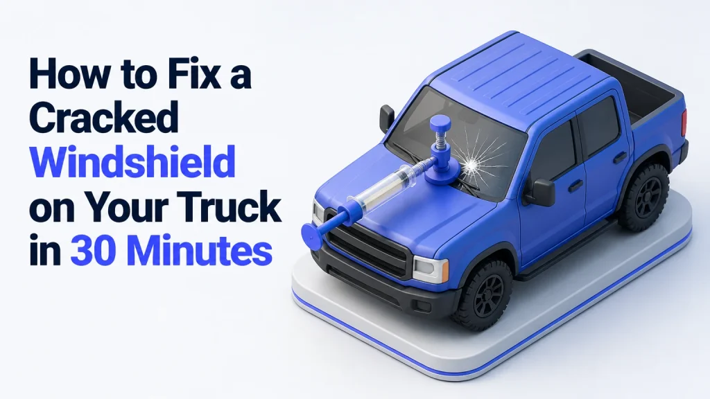 how to fix a cracked windshield on your truck