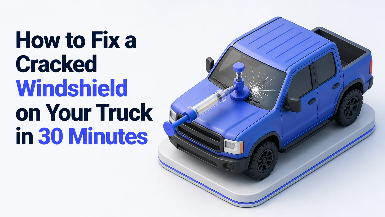 how to fix a cracked windshield on your truck