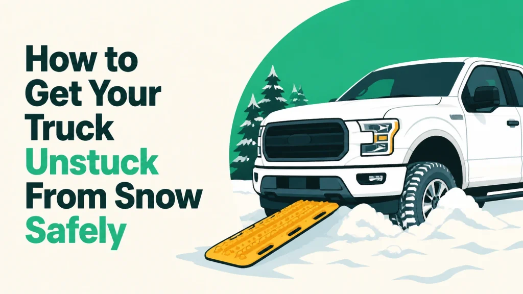how to get your truck unstuck from snow