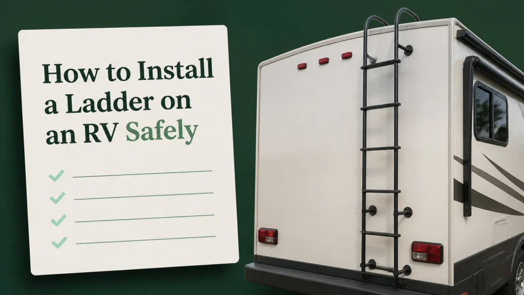 how to install a ladder on an rv
