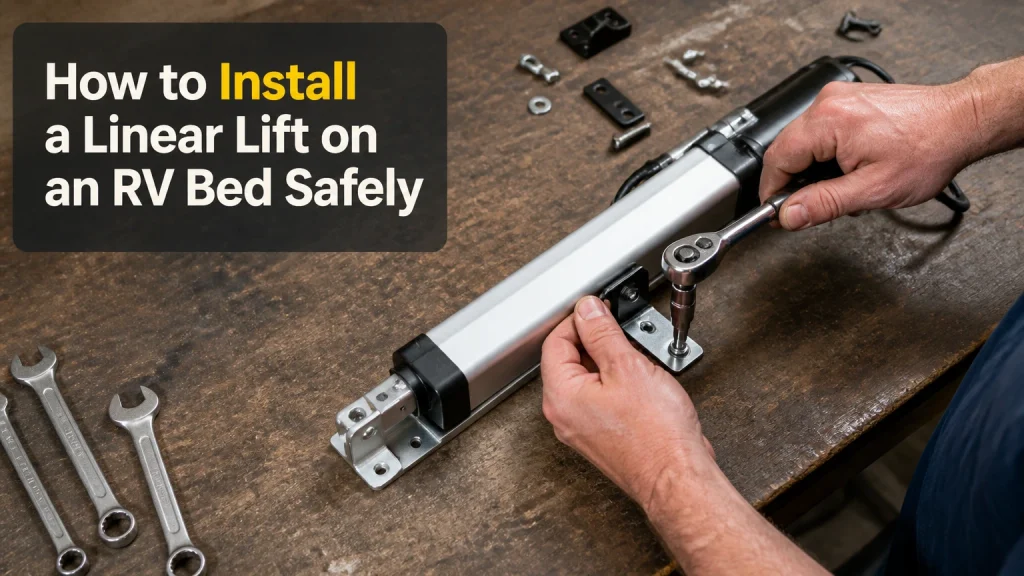 how to install a linear lift on an rv bed