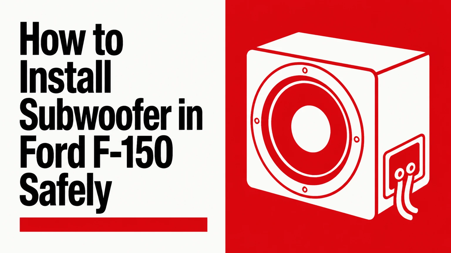 how to install subwoofer in ford f150