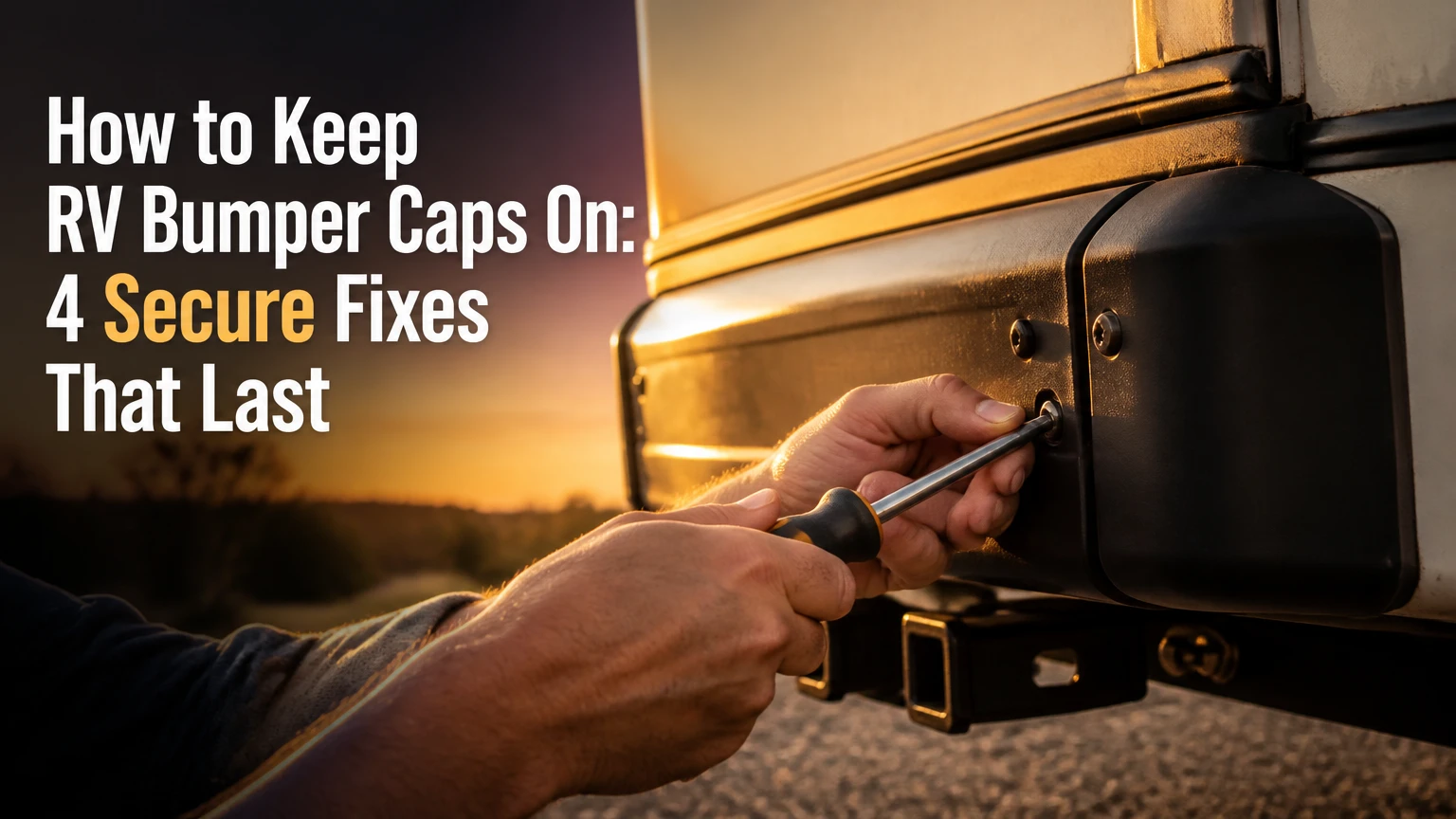 how to keep rv bumper caps on
