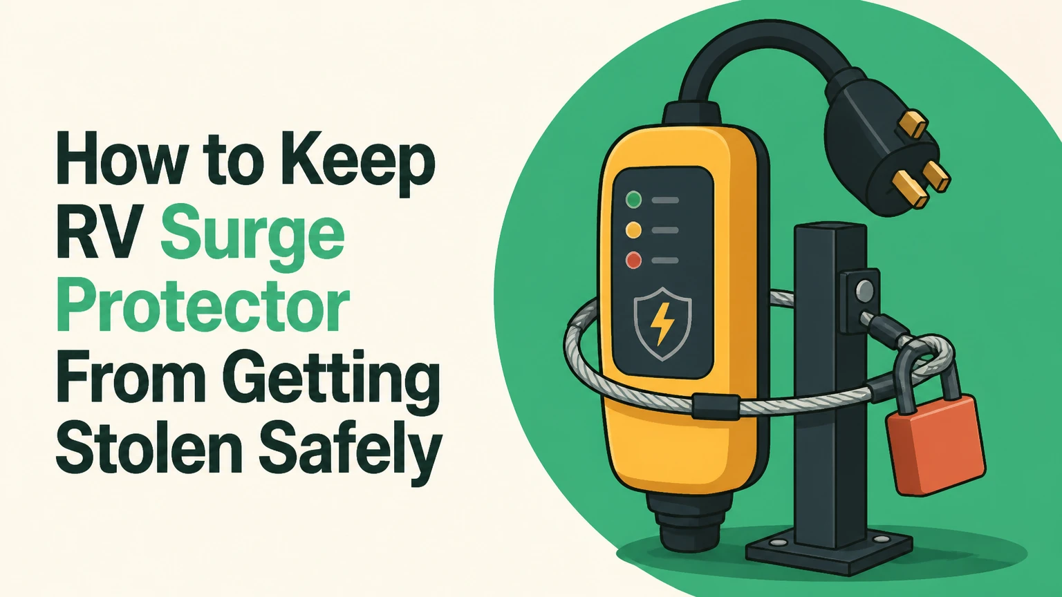 how to keep rv surge protector from getting stolen