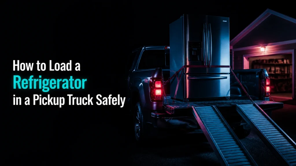 how to load a refrigerator in a pickup truck