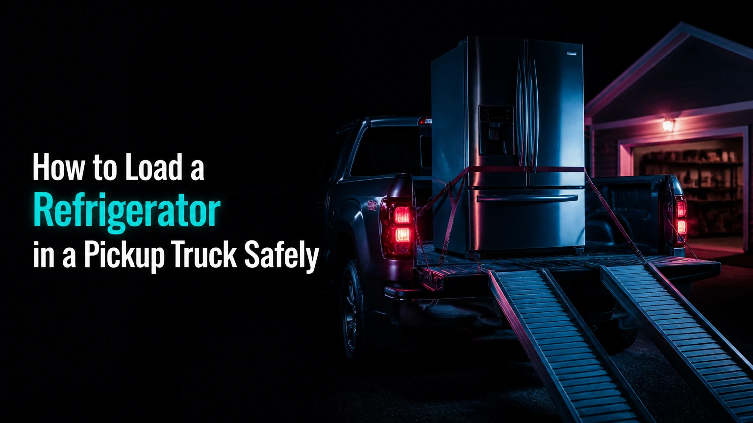 how to load a refrigerator in a pickup truck