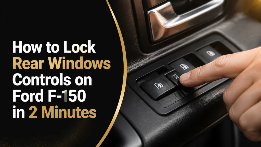 how to lock rear windows controls on ford f150