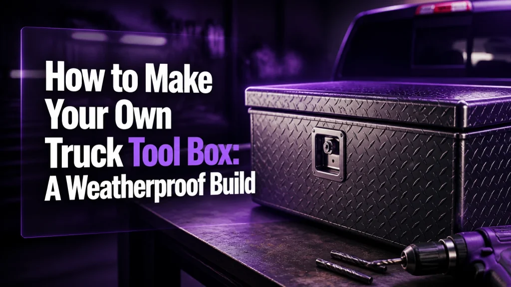 how to make your own truck tool box