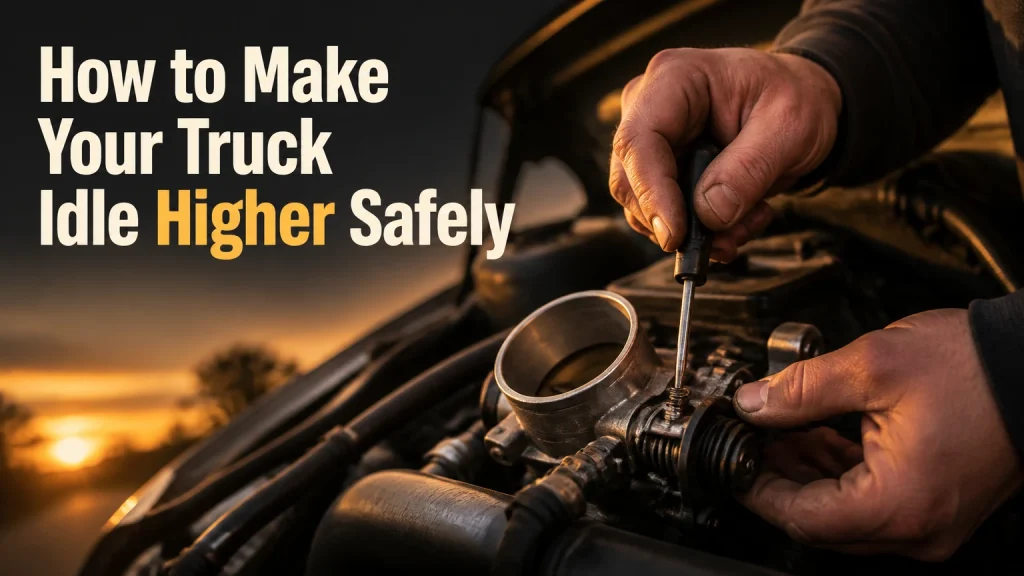 how to make your truck idle higher
