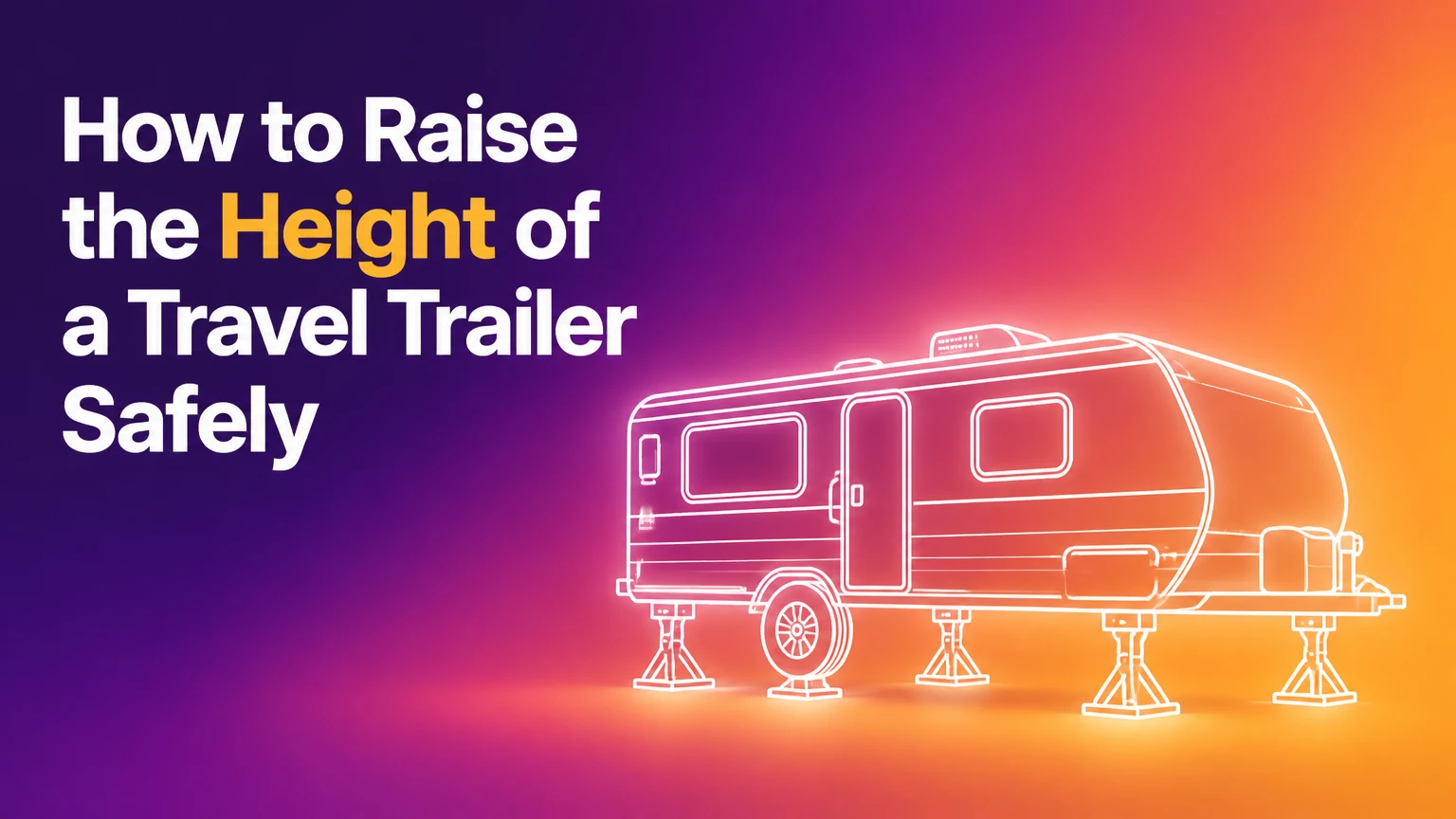 how to raise the height of a travel trailer