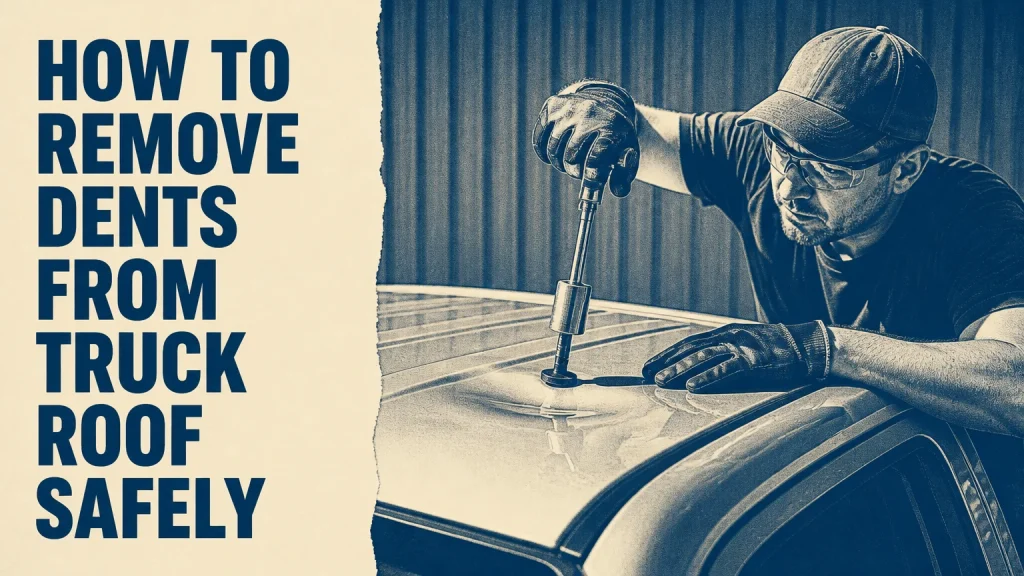 how to remove dents from truck roof
