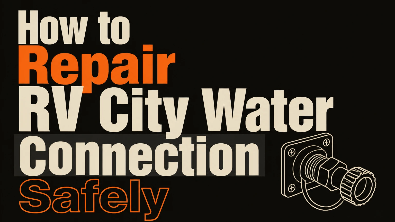 how to repair rv city water connection