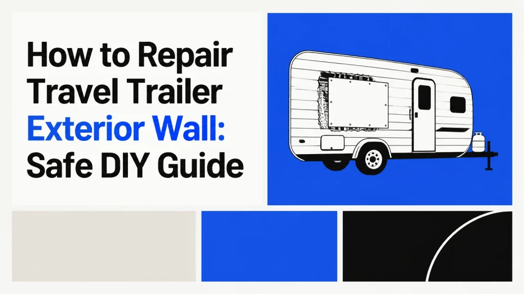 how to repair travel trailer exterior wall