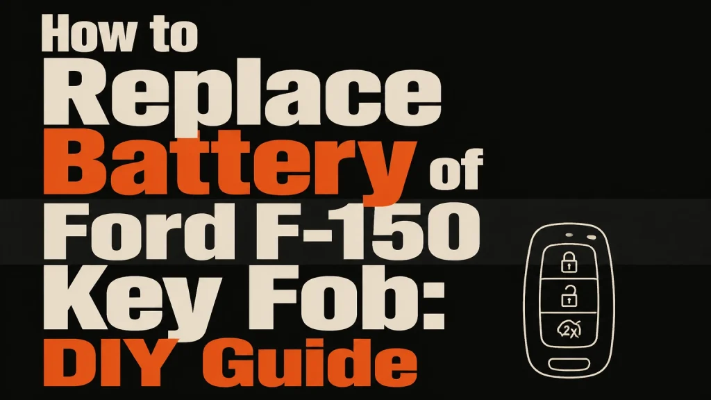 how to replace battery of ford f150 key fob