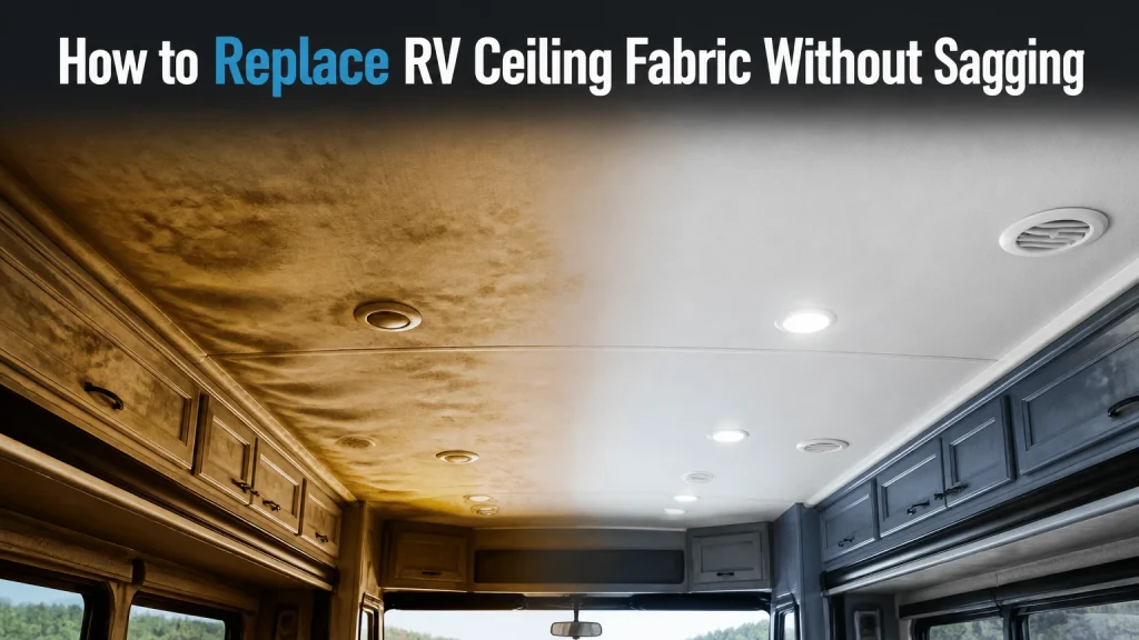 how to replace rv ceiling fabric