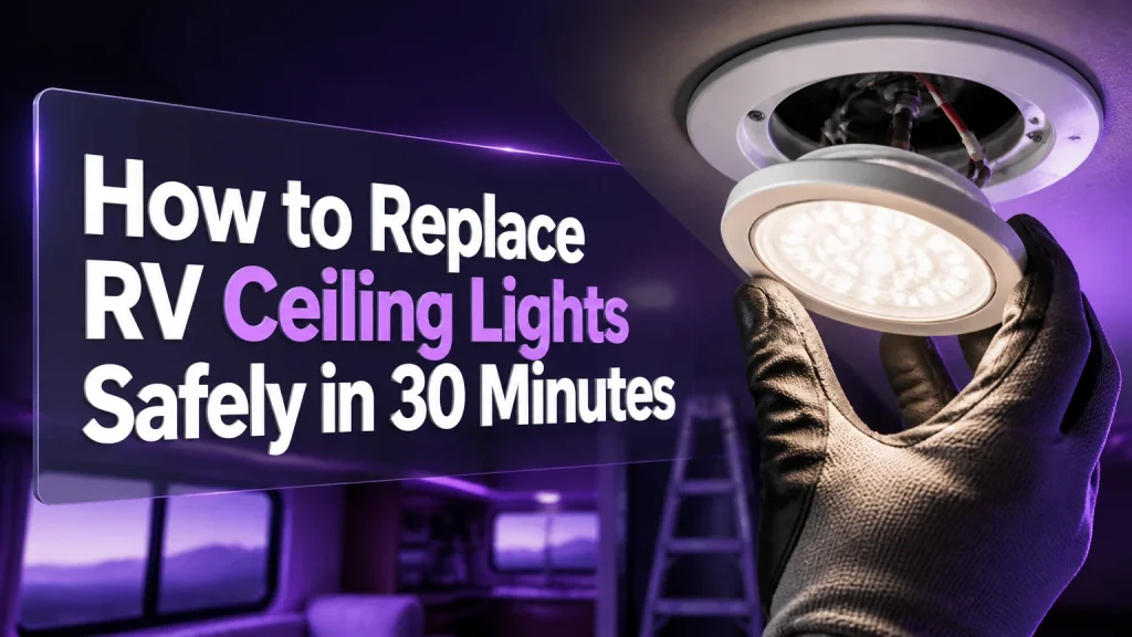 how to replace rv ceiling lights