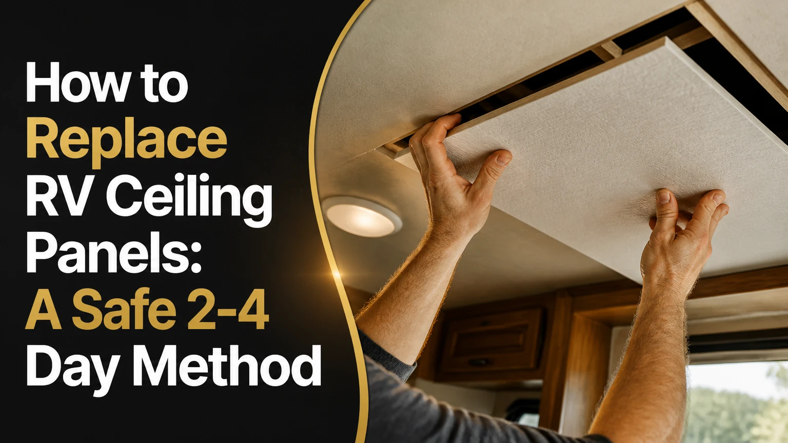 how to replace rv ceiling panels