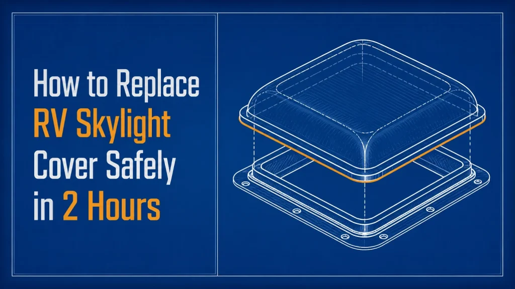 how to replace rv skylight cover
