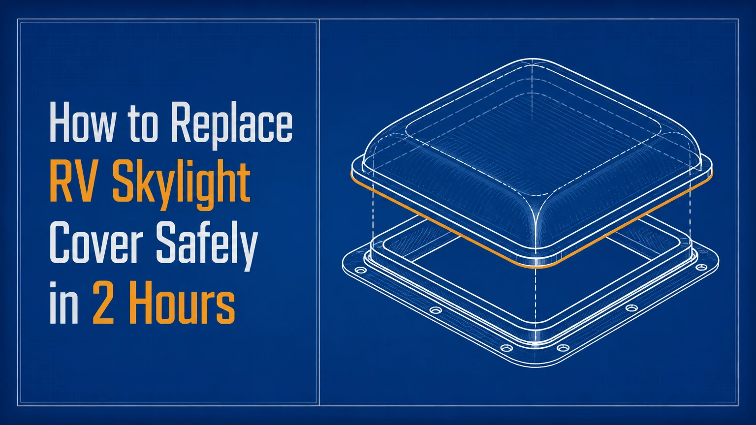 how to replace rv skylight cover