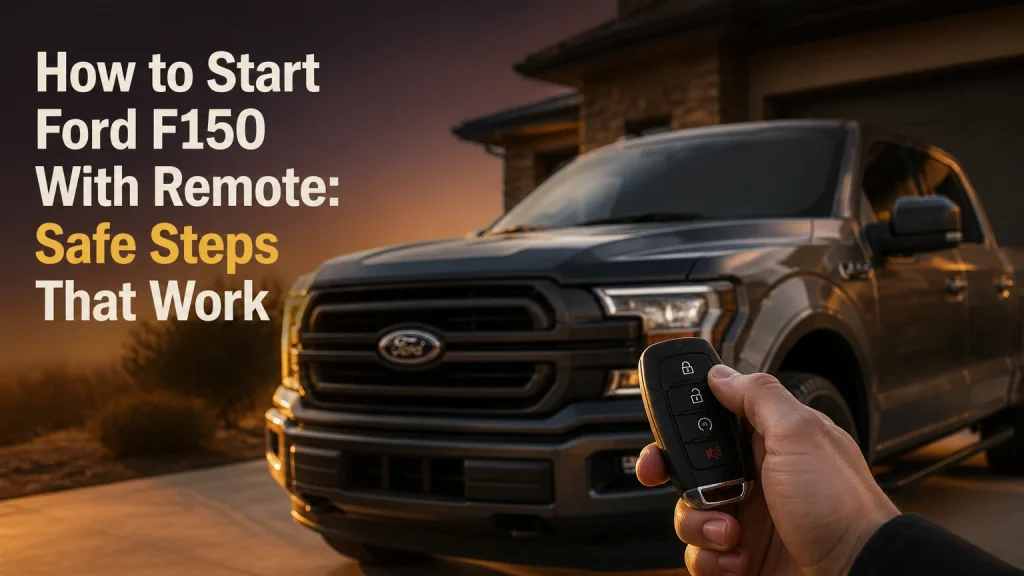 how to start ford f150 with remote