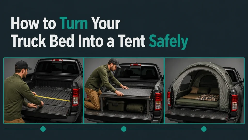 how to turn your truck bed into a tent