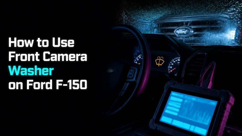 how to use front camera washer on ford f150