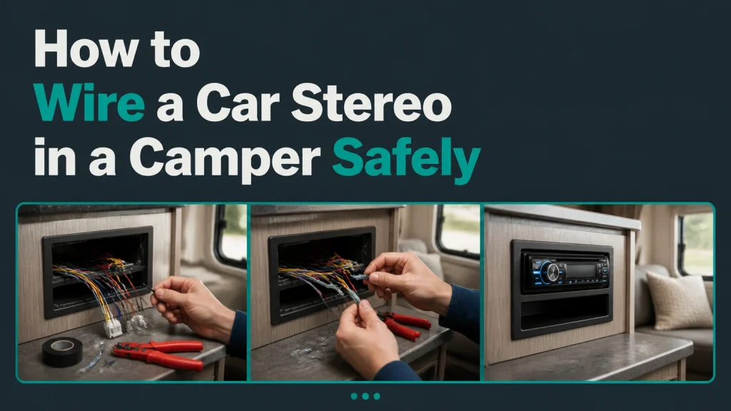 how to wire a car stereo in a camper